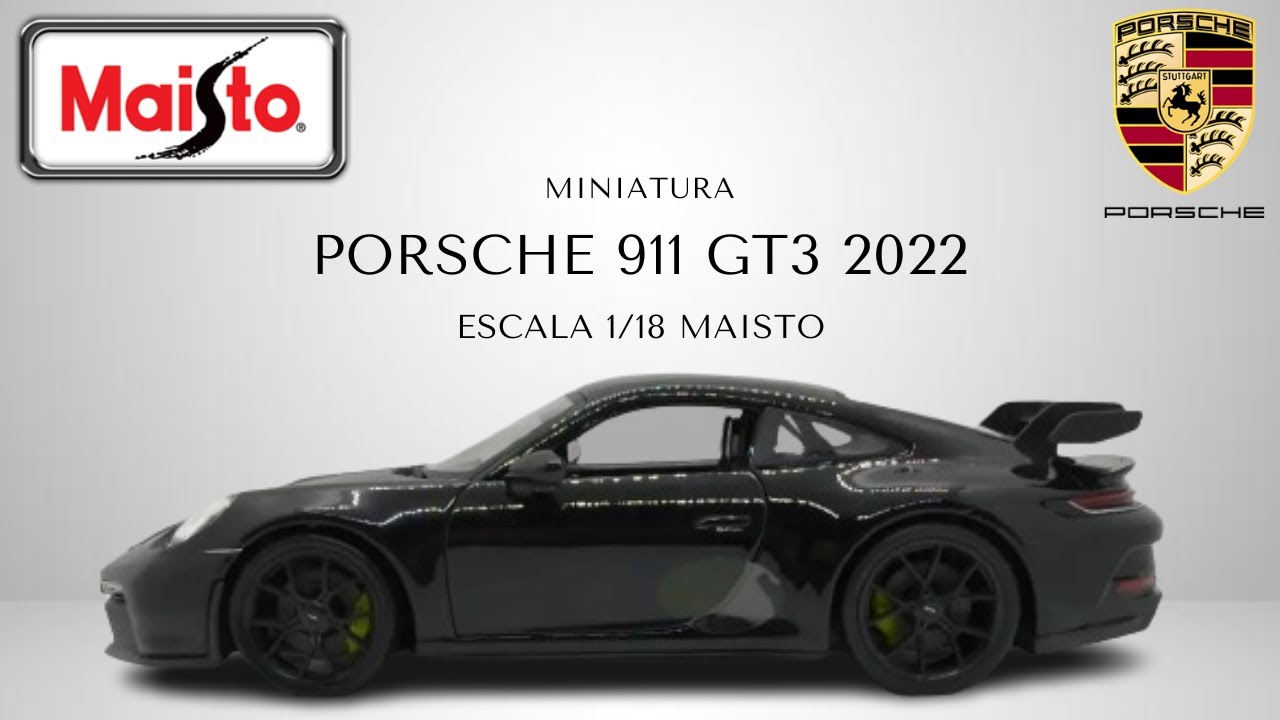 PORSCHE 911 GT3 2022 ESCALA 1/18 MAISTO | Muscle Car Miniaturas