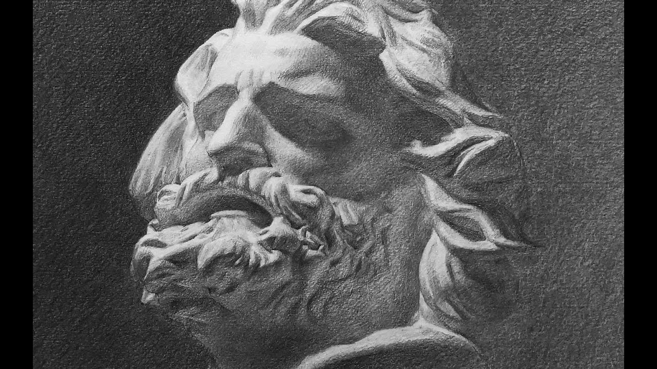 Plaster cast Drawing - Time lapse