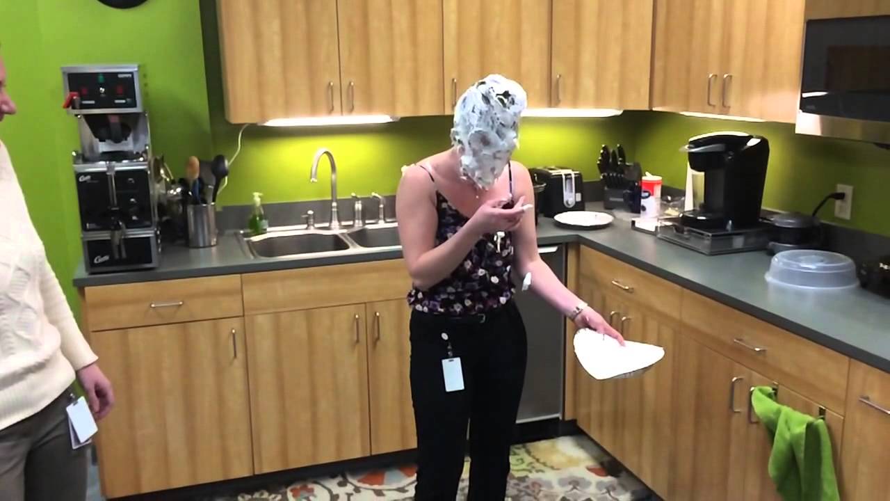 Boss pie to the face.
