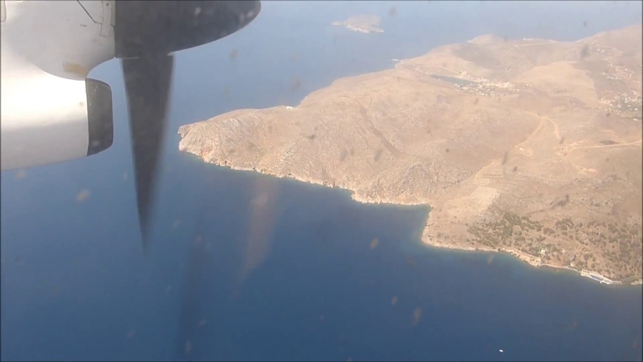 Olympic Air Dash 8-100 Missed Approach in Kalymnos / Landing in Kos