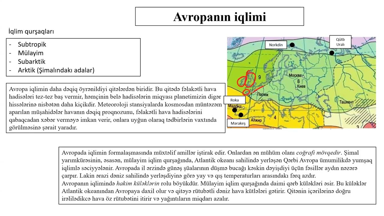 DƏRS İZAHI. İQLİM. MATERİKLƏRİN İQLİMİ I DEKABR QRUPUNA QEYDİYYAT DAVAM EDİR. 051-466-17-64