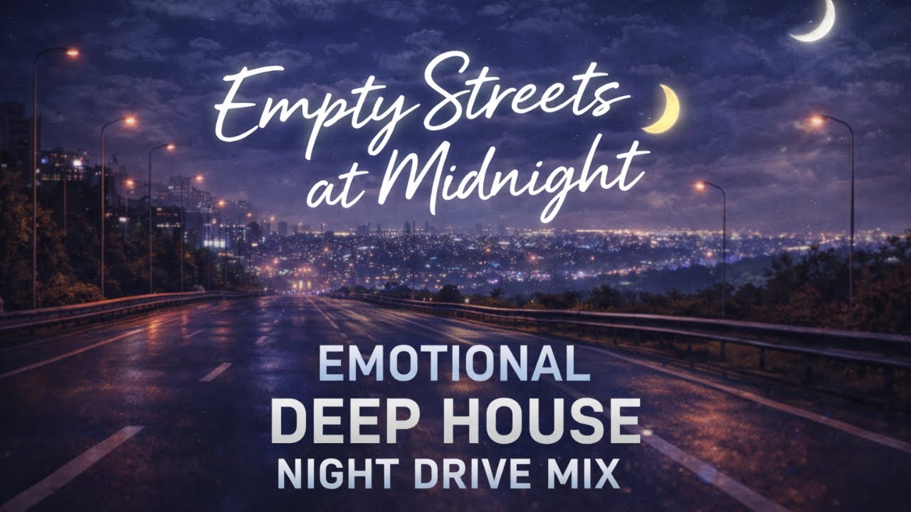 Empty Streets at Midnight 🌙 | Emotional Deep House Night Drive Mix (15 Minutes)