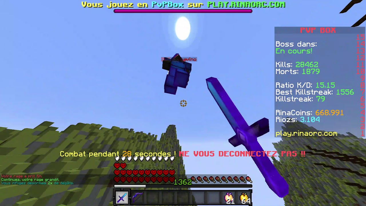 Rinaorc | PVPbox | Slym4no et makotch antijeu + usebug