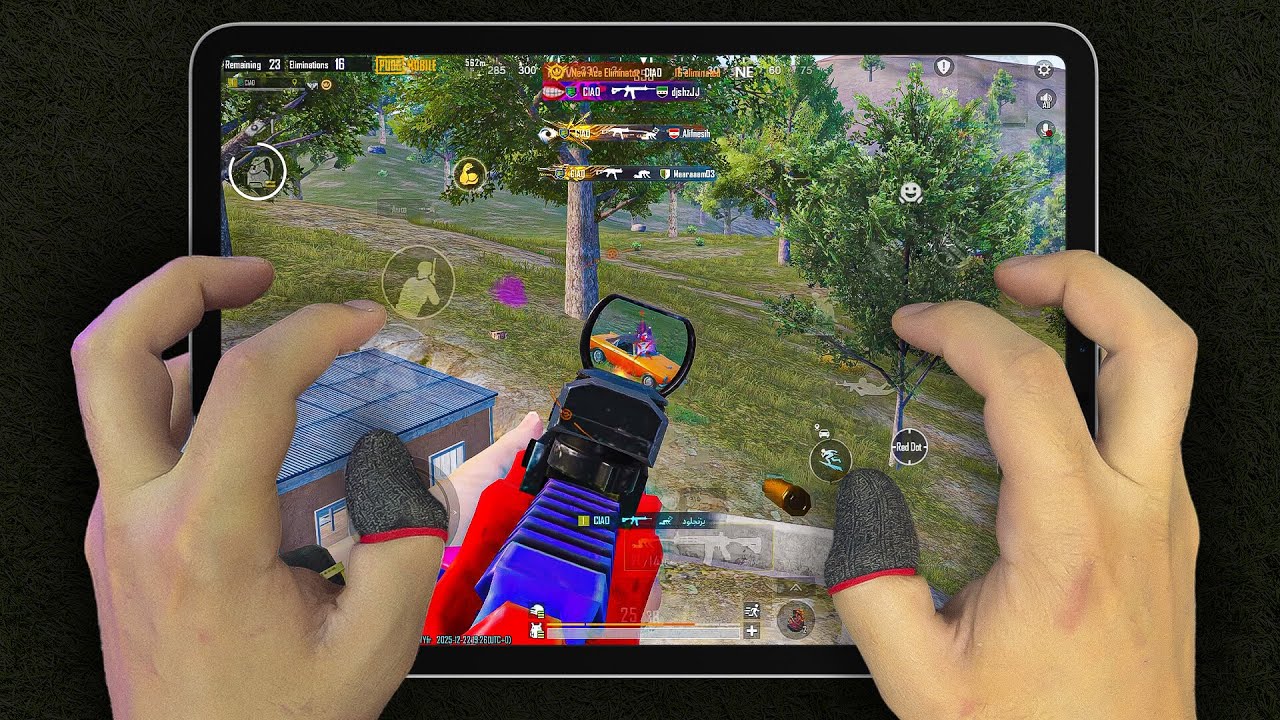 iPad Pro M2 (120fps) PUBG HANDCAM 🔥 Smooth+120FPS ❤️ Pubg Test/ Gameplay/ Sensitivity + Control 🔥
