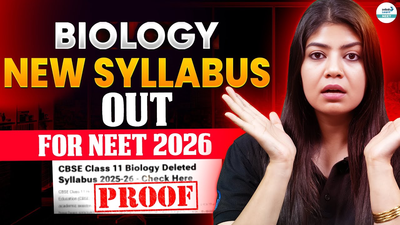Biology New Syllabus OUT for NEET 2026 &ndash; Complete Chapter-wise Breakdown  @SriChaitanyaAcademyNEET