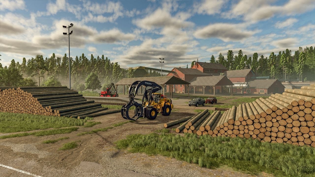 live farming simulator 25 : les bucherons de l' extrème nouveau défi rasé toute la map de ces 20000