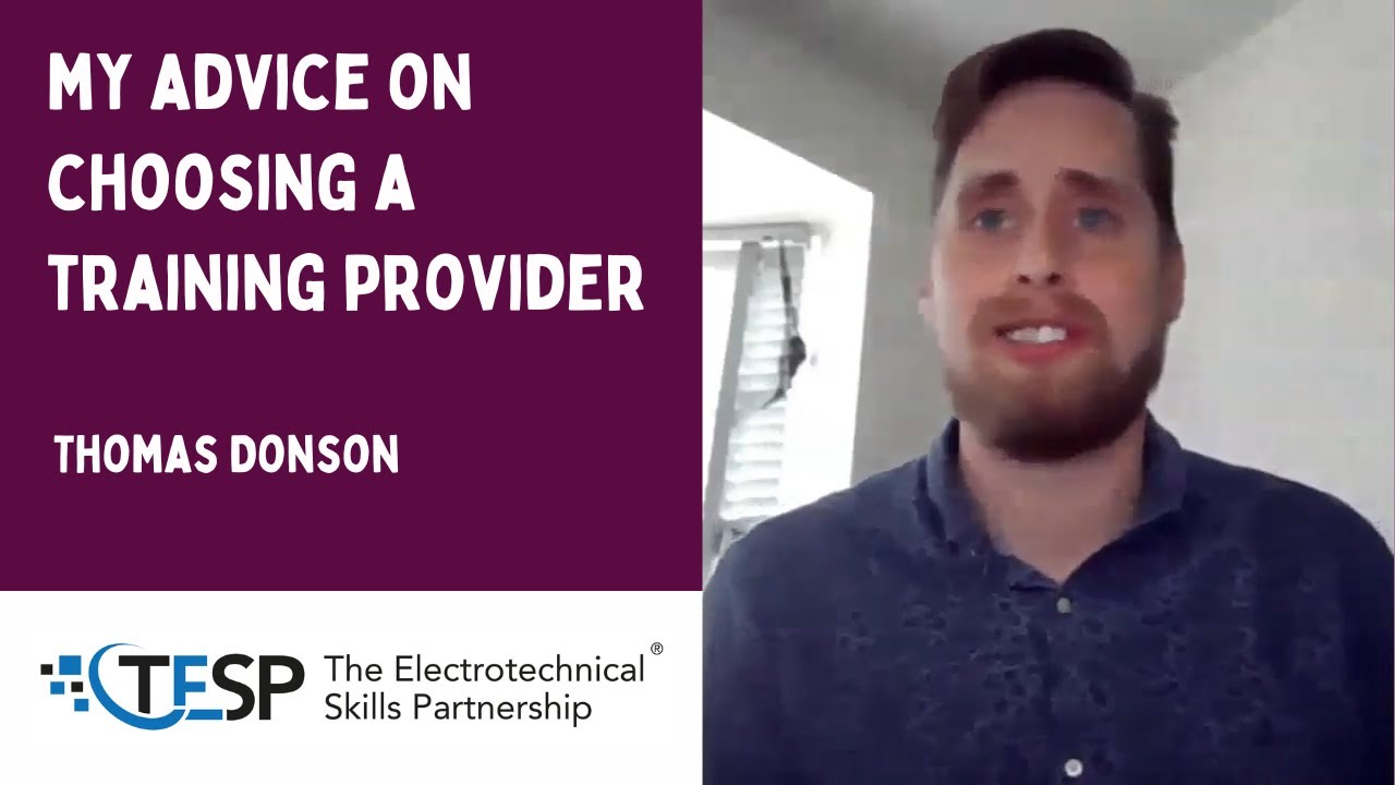 Thomas's advice on choosing a training provider