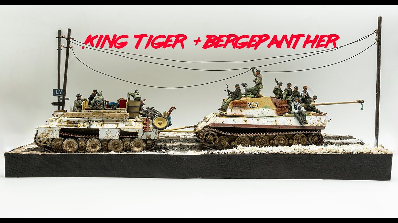 King Tiger + BergePanther Diorama Finish.