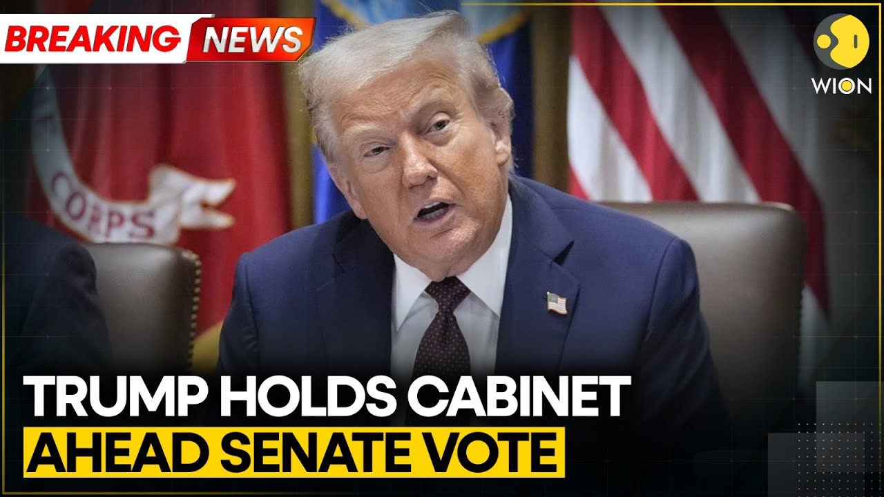 BREAKING: Donald Trump Holds Cabinet Meeting Ahead of Senate Vote on Government Funding | WION