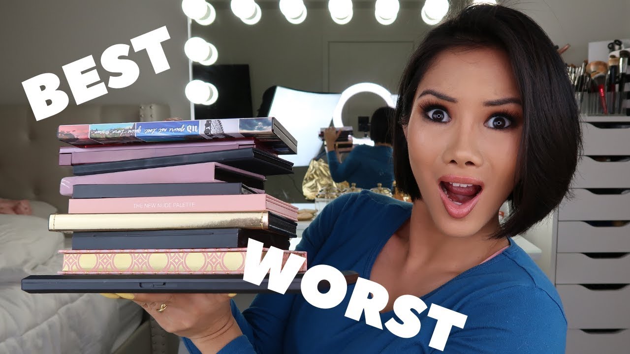 BEST AND WORST MAKEUP PALETTES 2018 | xena kai