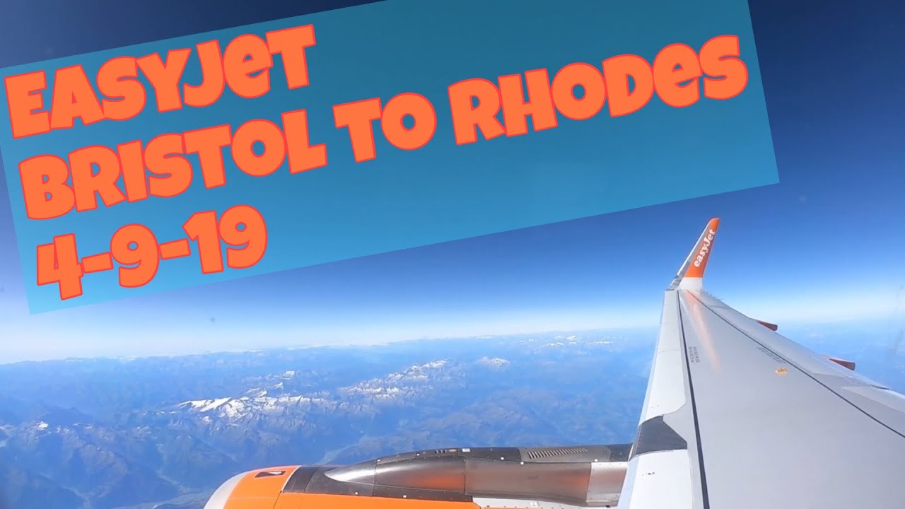Bristol to Rhodes “Entire full flight” 4-9-19 Easyjet. HD 1080p GoPro hero 7. No mid roll adverts