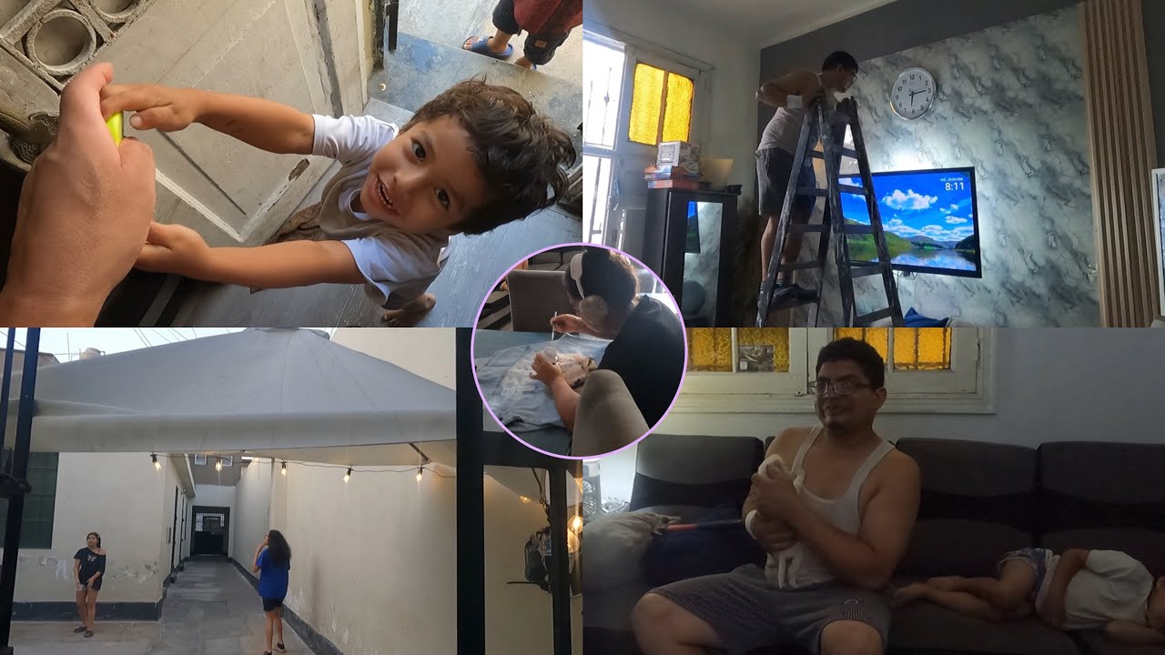 VLOG.. 324… ARREGLAMOS LA SOMBRILLA…. PINTANDO OTRA VEZ