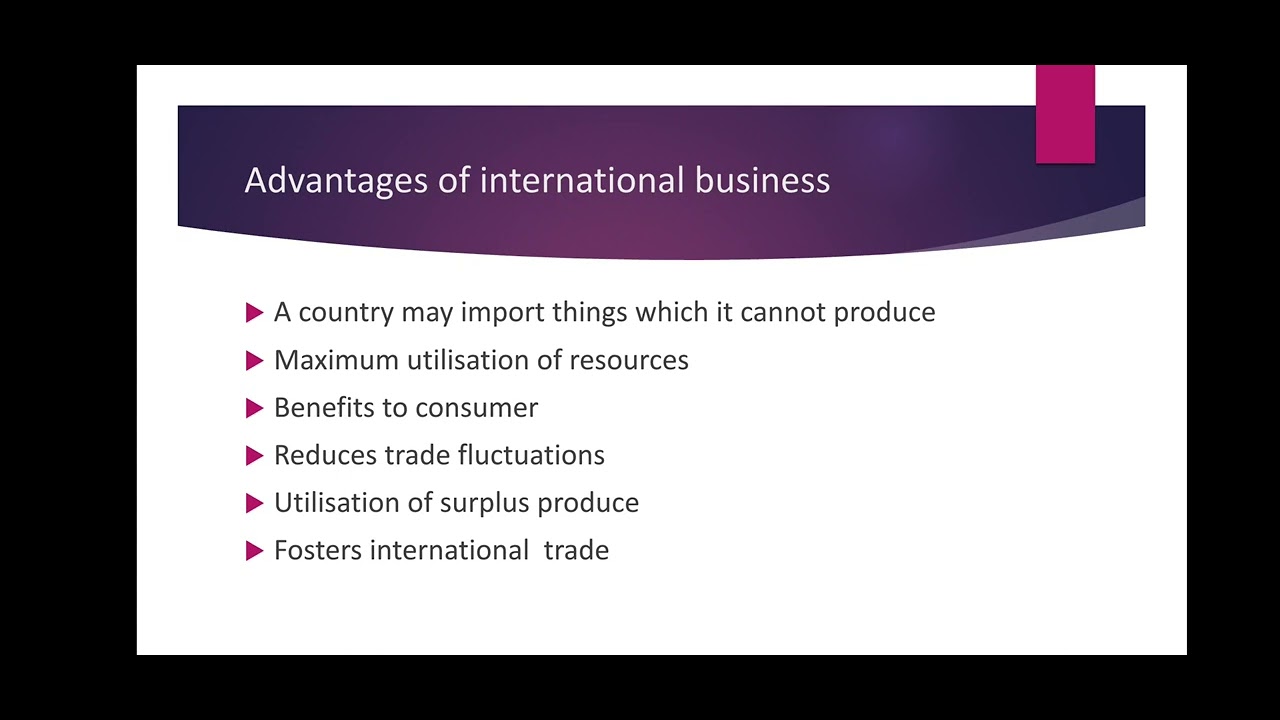 Advantages and disadvantages of international business | Tamil