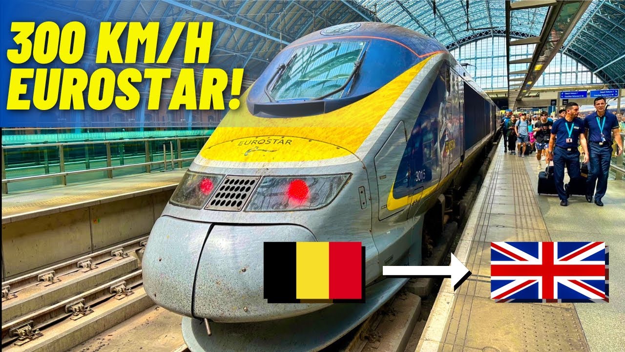 Eurostar E300 in Eurostar PLUS: 300km/h Brussels to London (in just 2 hours!)