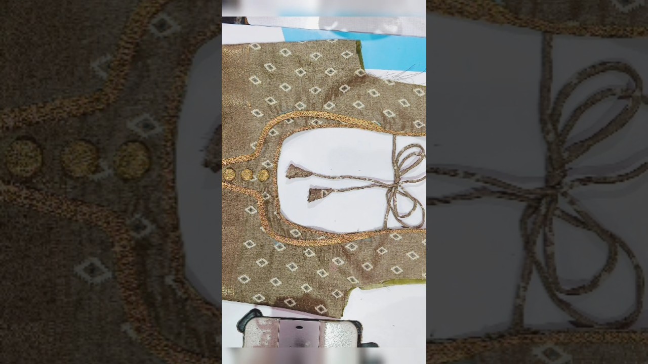 Lace Blouse Easy Design/ easy method #blouse #stitching #viralvideo