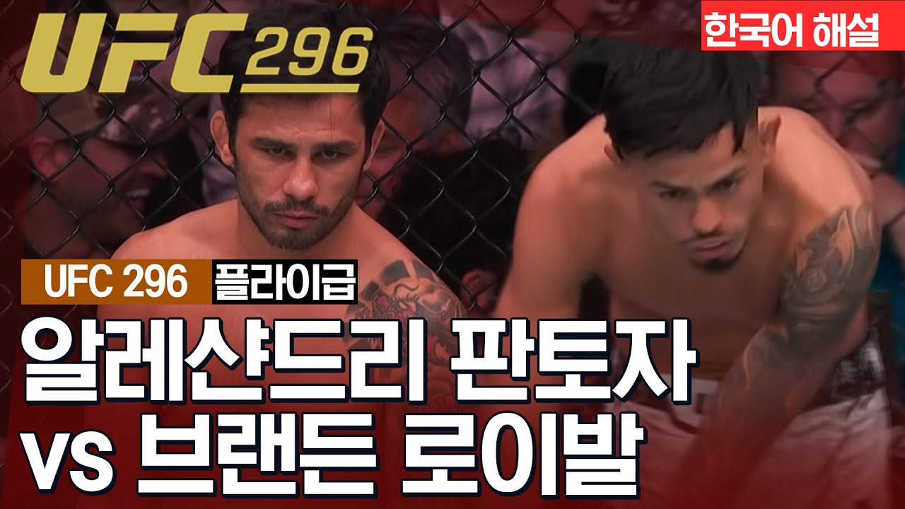 [UFC] 알레샨드리 판토자 vs 브랜든 로이발