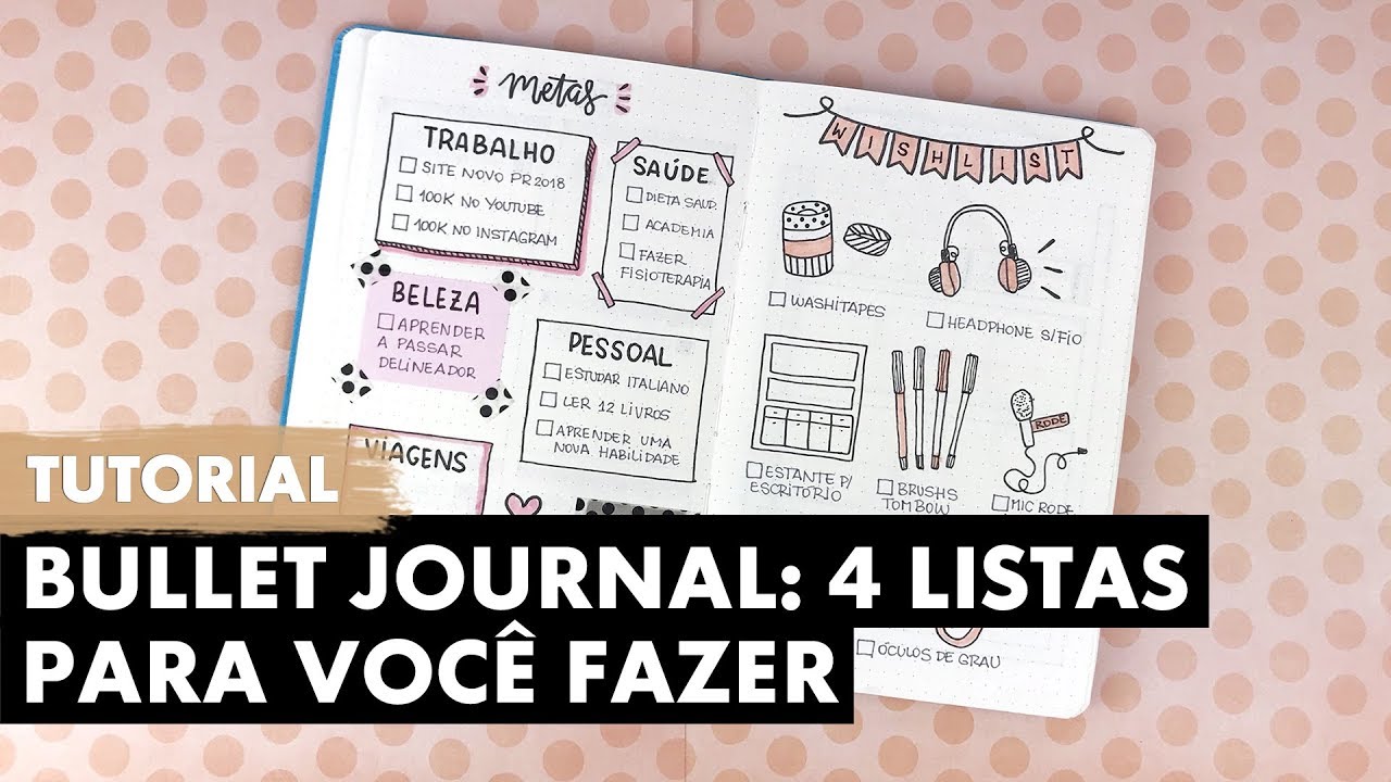 BULLET JOURNAL: 4 TIPOS DE SETUP | Primeiro Rabisco