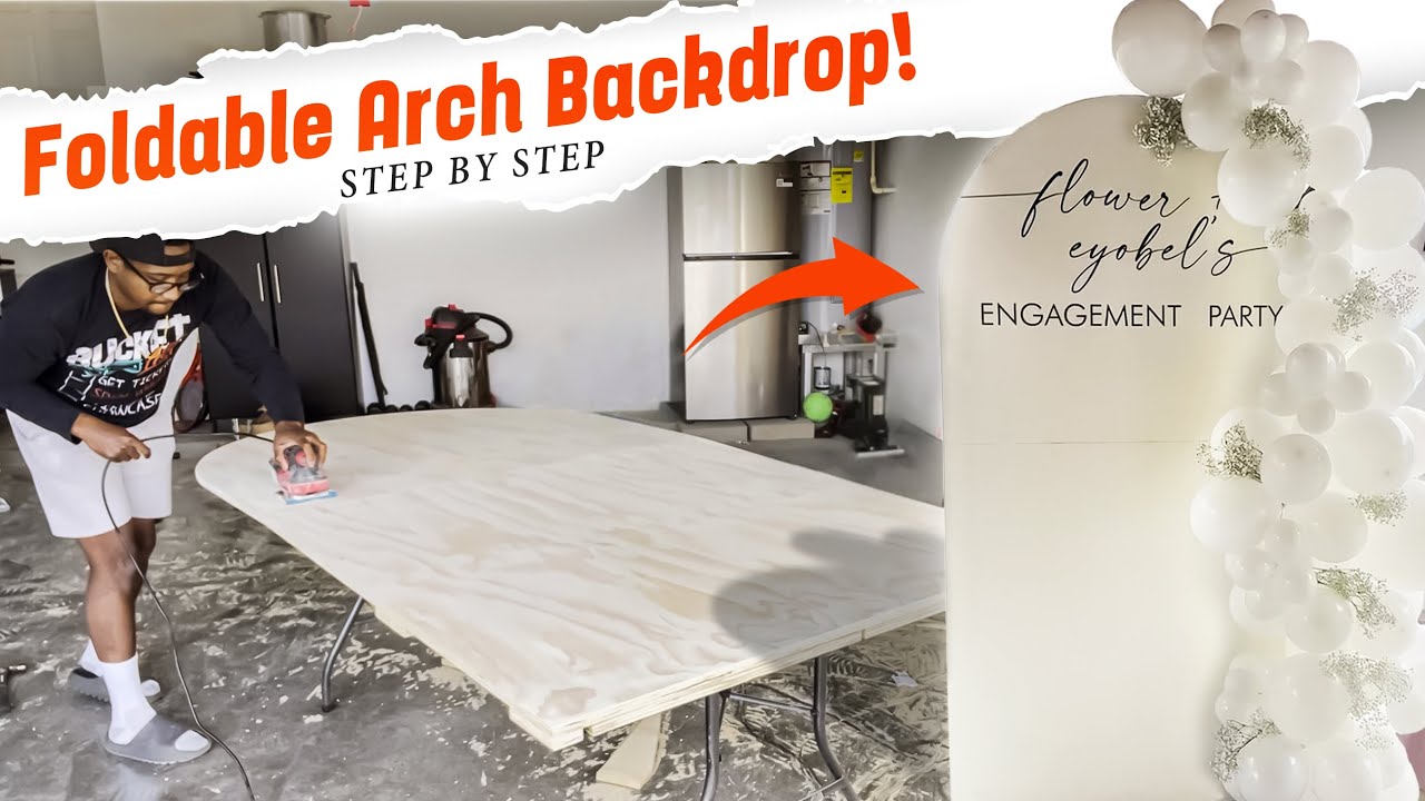 DIY Foldable Arch Backdrop: Step by Step