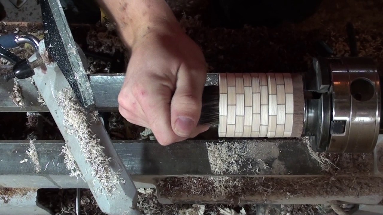 A segmented shaving brush