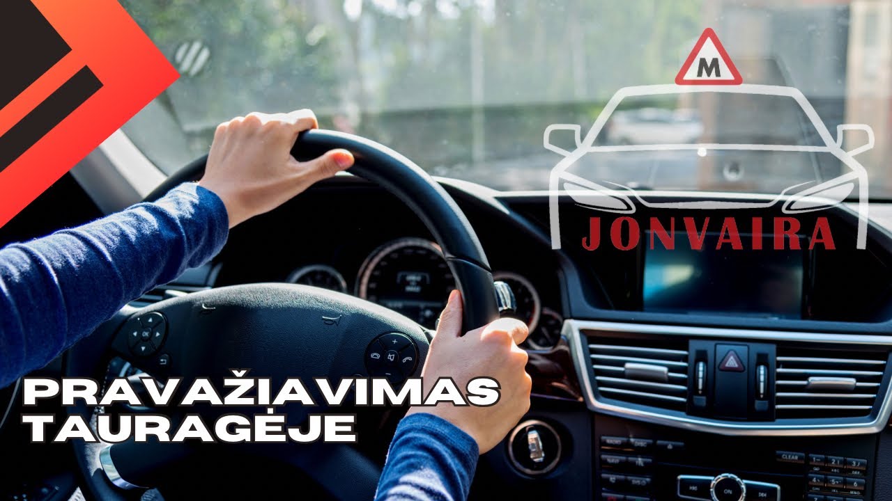 Pravažiavimas Tauragėje 2024.02.26. Regitra. Kaip vairuoti automobilį.