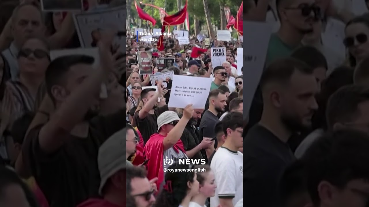 Thousands protest in Tirana against Trump family-linked tourism project