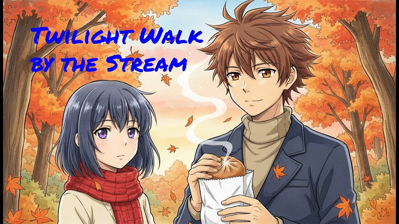 Gentle Autumn Evening | Peaceful Shrine & Stream Walk