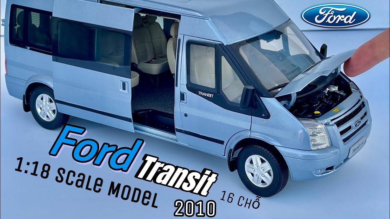 [Review] Mô Hình Xe 16 Chỗ JMC-Ford Transit (V348) LX 2010 1:18 Dealer Paudi