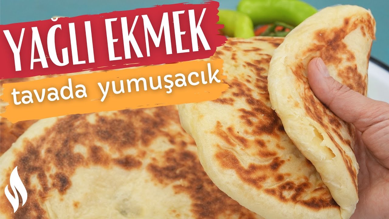 Ramazanda Her G&uuml;n Olsa Yenir 🔥 Tavada Yumuşacık Yağlı Ekmek Tarifi 😋️