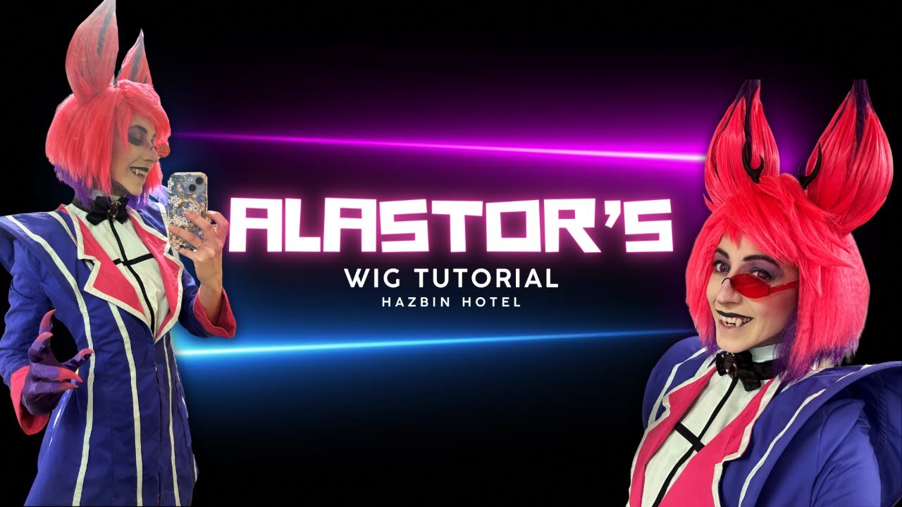 Alastor Wig from Hazbin Hotel: Cosplay Tutorial and Walkthrough