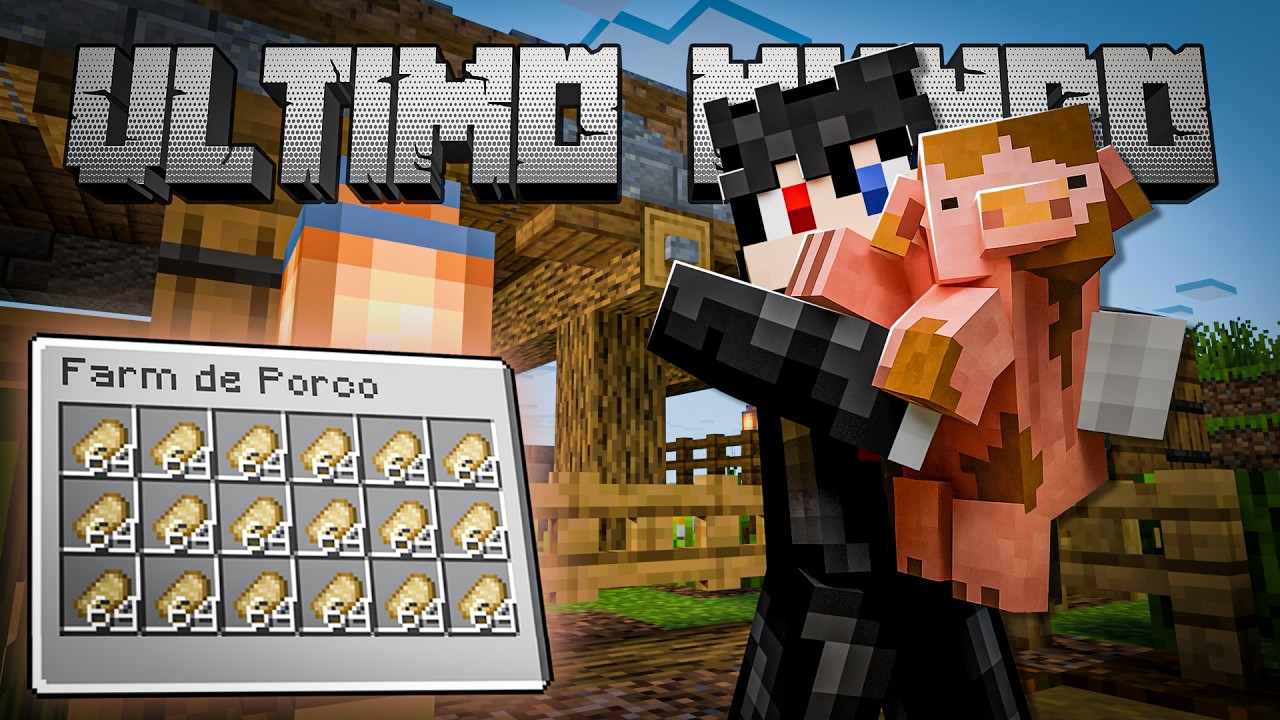 Fiz um Chiqueiro Autom&aacute;tico no Minecraft! - &Uacute;ltimo Mundo #25