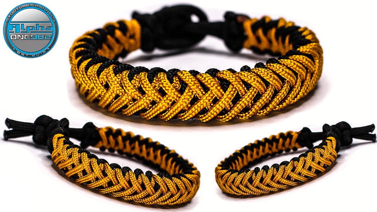 How to Make a Thin Paracord Bracelet Plucky Falls Knot Tutorial DIY