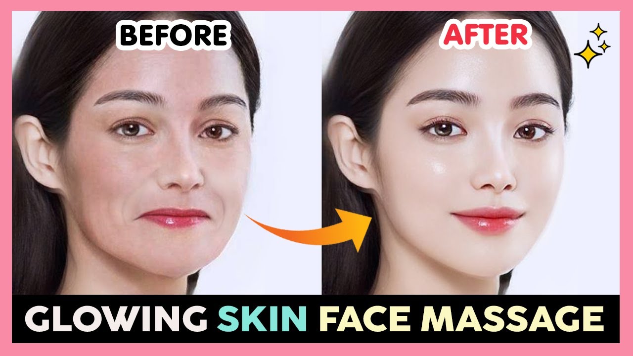 GLOWING SKIN FACE MASSAGE | Get Korean Glow Skin, Glass Skin, Shiny Skin, Smooth Skin at home
