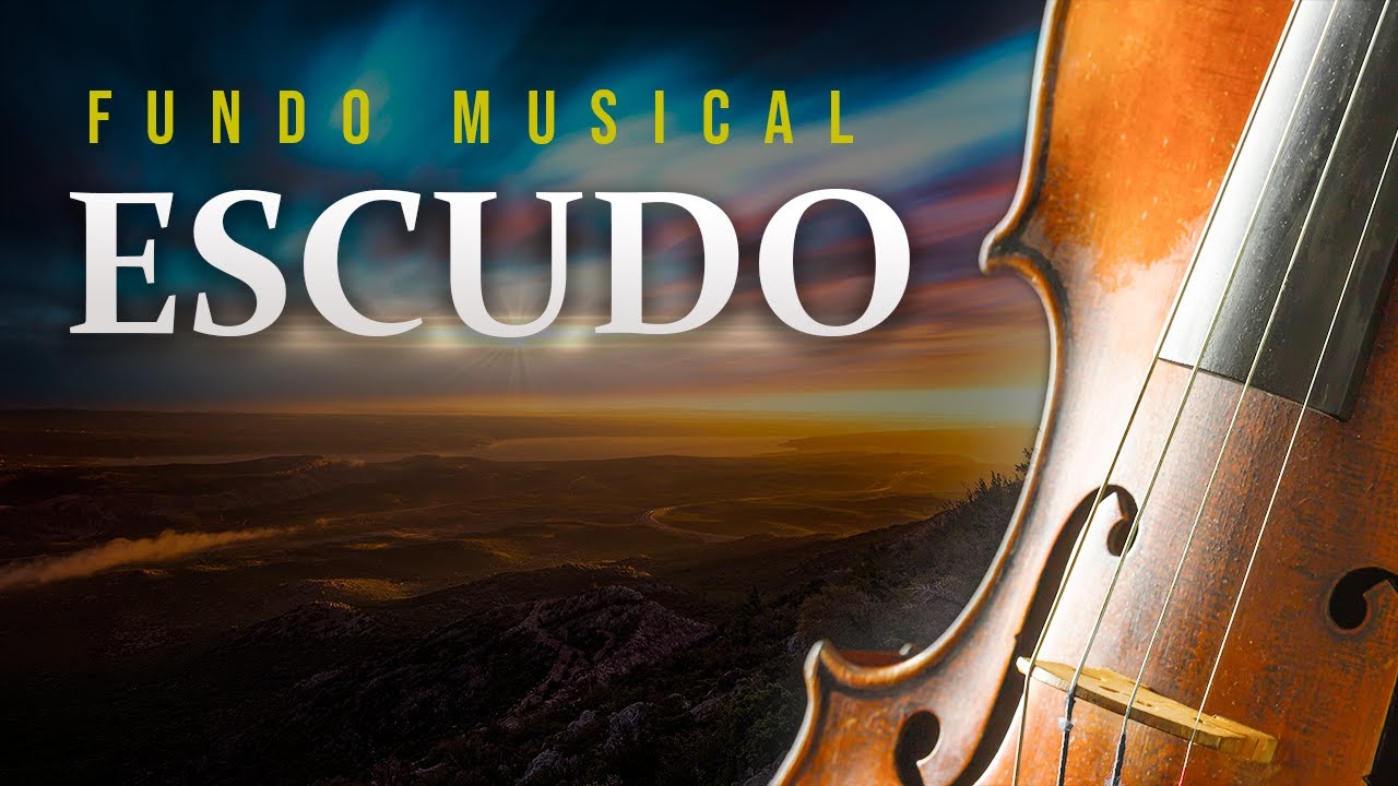 Fundo FORTE Piano & Violino para Orações e Pregações | Escudo