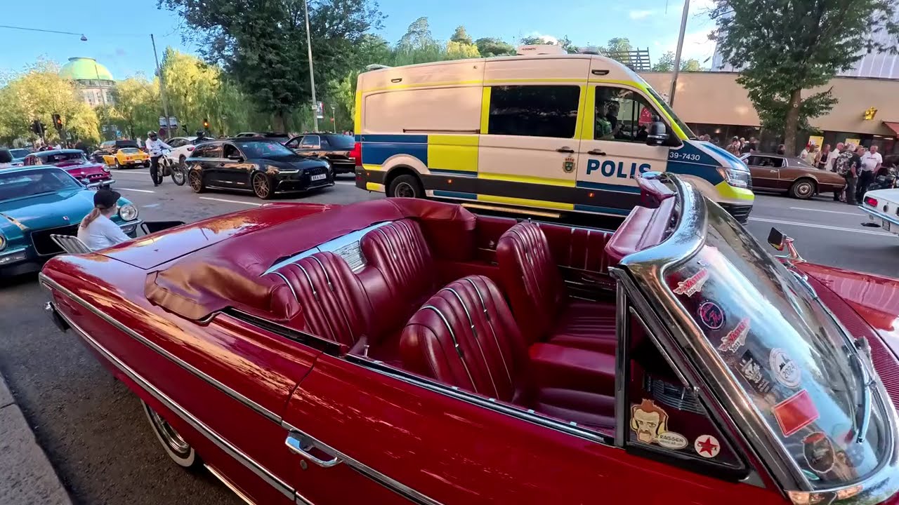 Ifrån cruisingen på  sveavägen i 2 augusti 2025. Del 1 4k