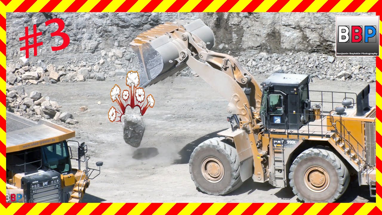 😊 Caterpillar 990K, 775G, Limestone Quarry, Germany, August 2022. #3