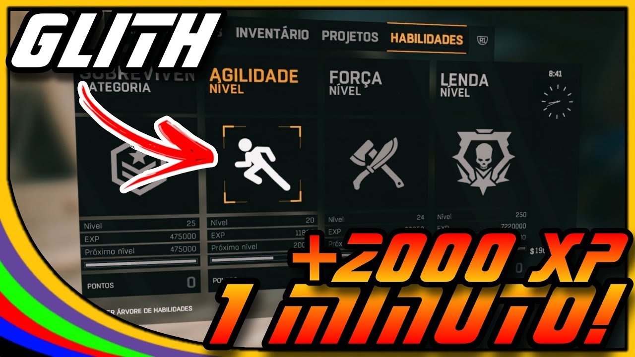 GLITH DE COMO UPAR XP DE AGILIDADE NO MÁXIMO - Dying Light