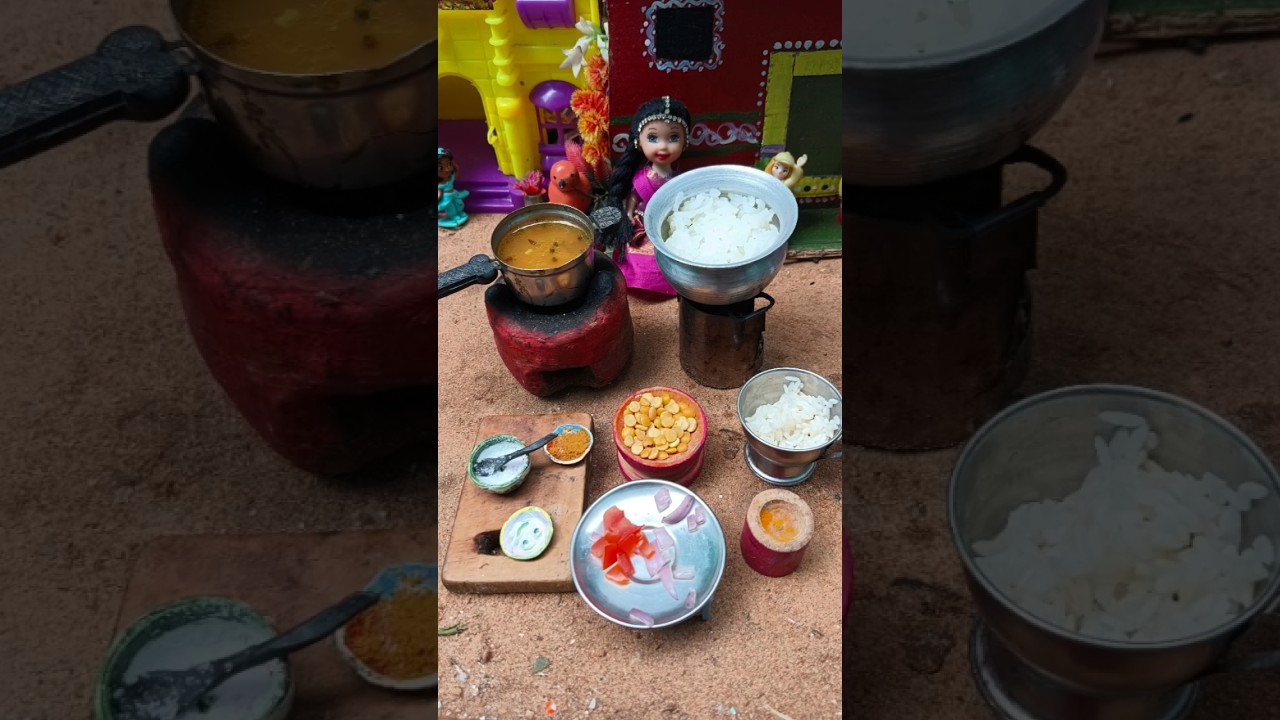 miniature Garibi Dal chawal /minicooking  #shortsfeed #shorts