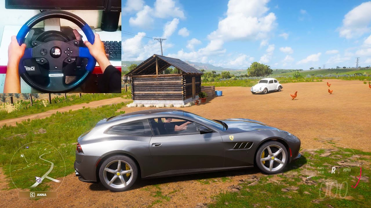 FERRARI GTC4 LUSSO 2017  FORZA HORIZON 5 WITH STEERING WHEEL THRUSTMASTER T150RS