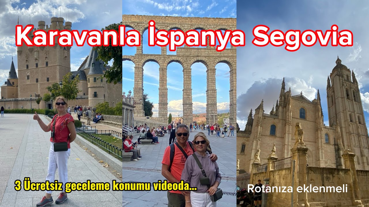 KARAVANLA İSPANYA SEGOVİA.Disney Şatosu'na hayran kalacaksınız.3 ücretsiz konum.İspanya-Portekiz-29