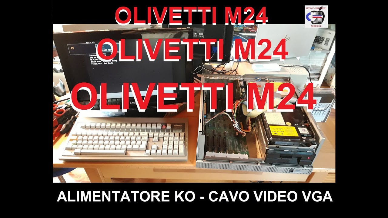 OLIVETTI M24 ALIMENTATORE KO - CAVO VIDEO VGA #olivetti #olivettim24 #olivettim20 #m24olivetti #M24