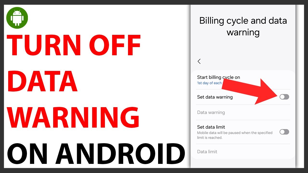 How to Turn Off Data Warning on Android [QUICK GUIDE]