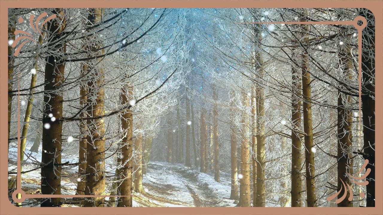 TV SCREEN RELAX ART TV WINTER LANDSCPE SNOWY SCENE