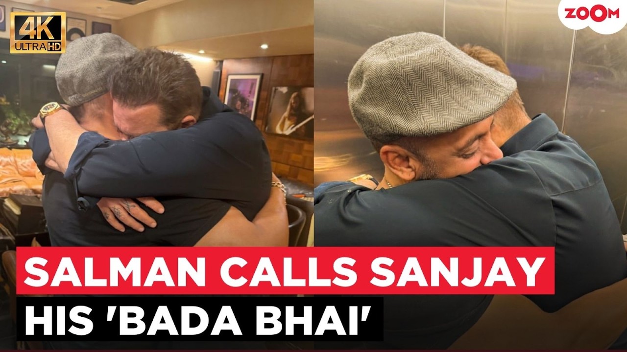 Salman Khan HUGS Sanjay Dutt in VIRAL pic; Pens down an emotional note on the actor's birthday!