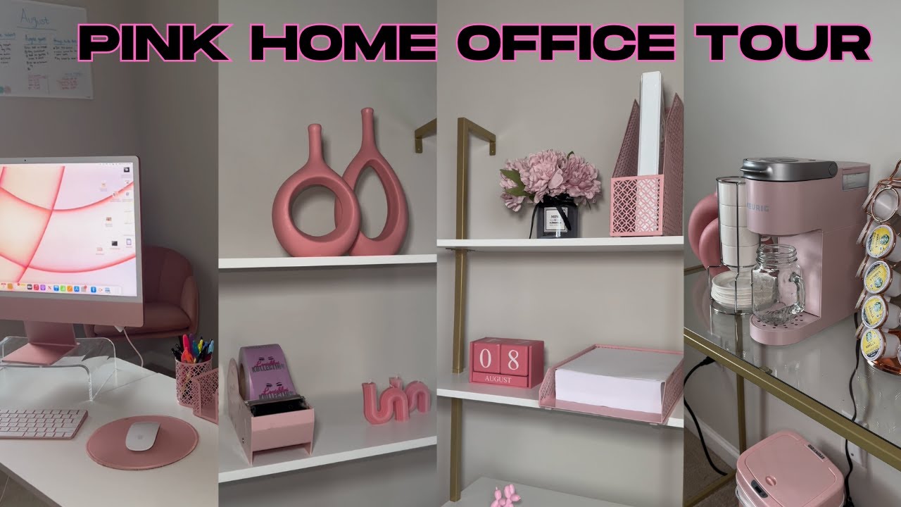 HOME OFFICE TOUR | MY BARBIE PINK OFFICE | 💕