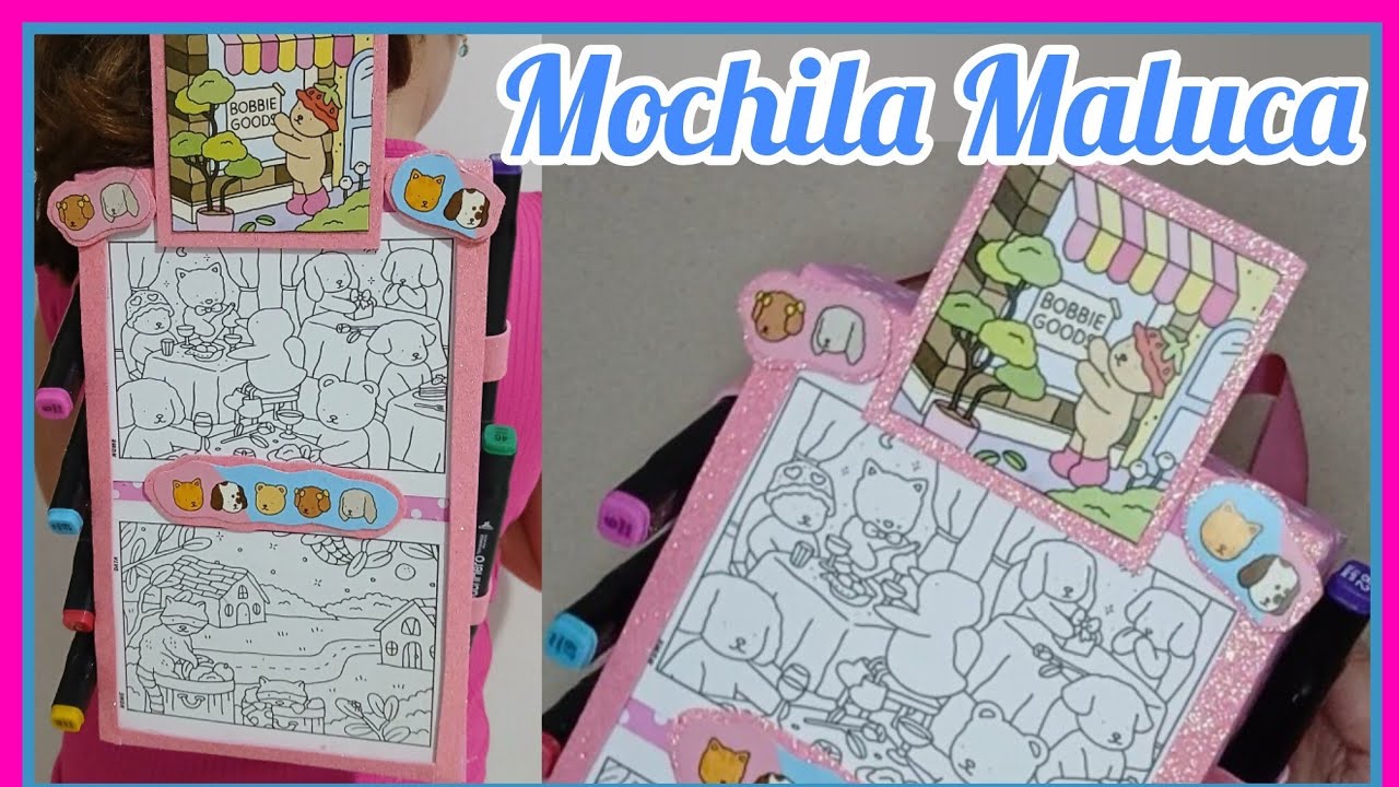 COMO FAZER  MOCHILA MALUCA/ MOCHILA DIVERTIDA DO BOBBIE GOODS