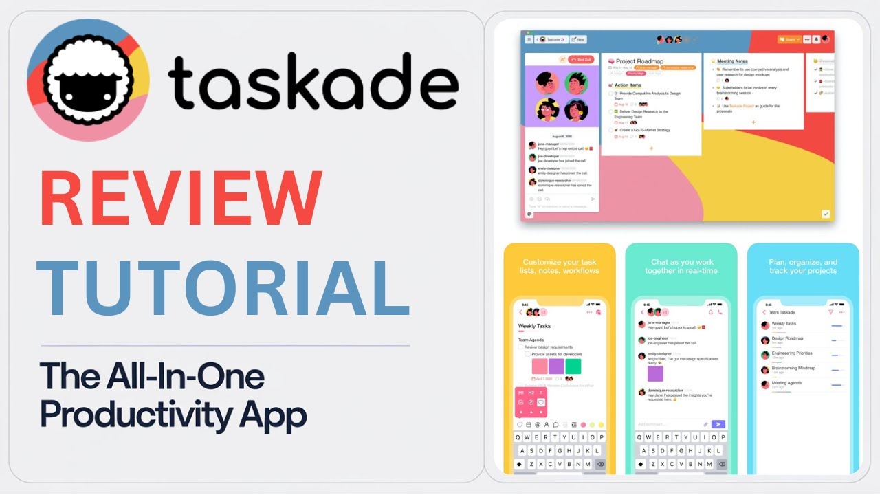 Taskade Review Tutorial - The All-in-One Productivity App