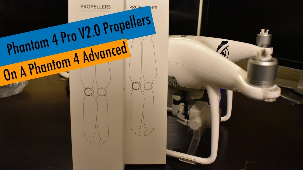 Phantom 4 Pro V2.0 Propellers on a Phantom 4 Advanced!