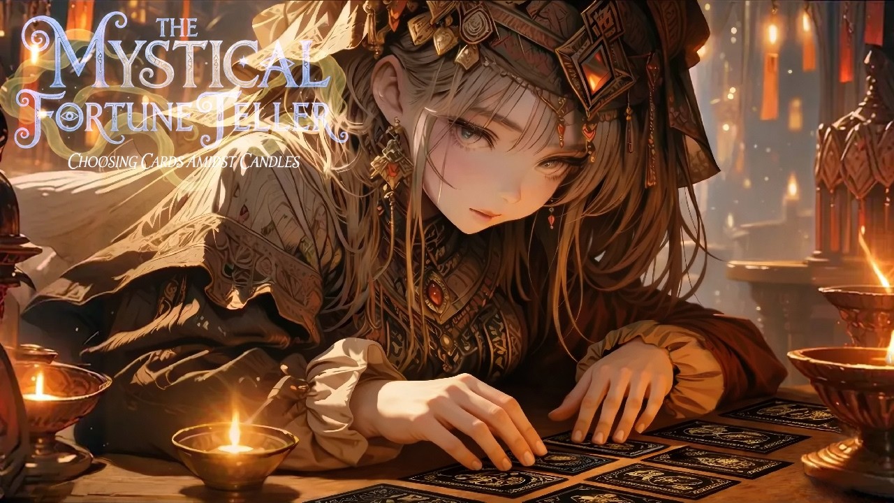 【神祕風音樂盒BGM】不可思議的占卜師｜在燭火包圍下選擇黑金色的卡牌【60 BPM．1小時】