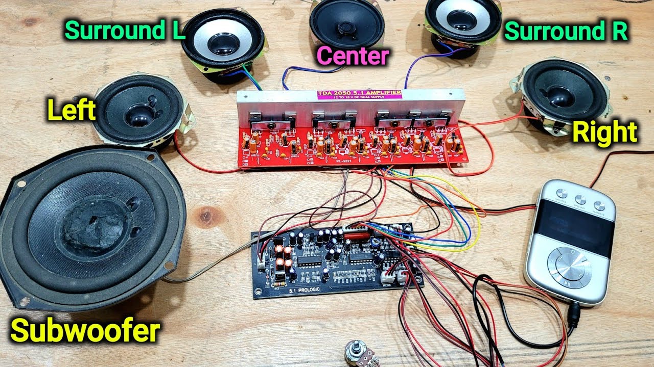 आ गया Real 5.1 होम थियेटर का Complete Setup || How to make Universal 5.1 Home Theater at home