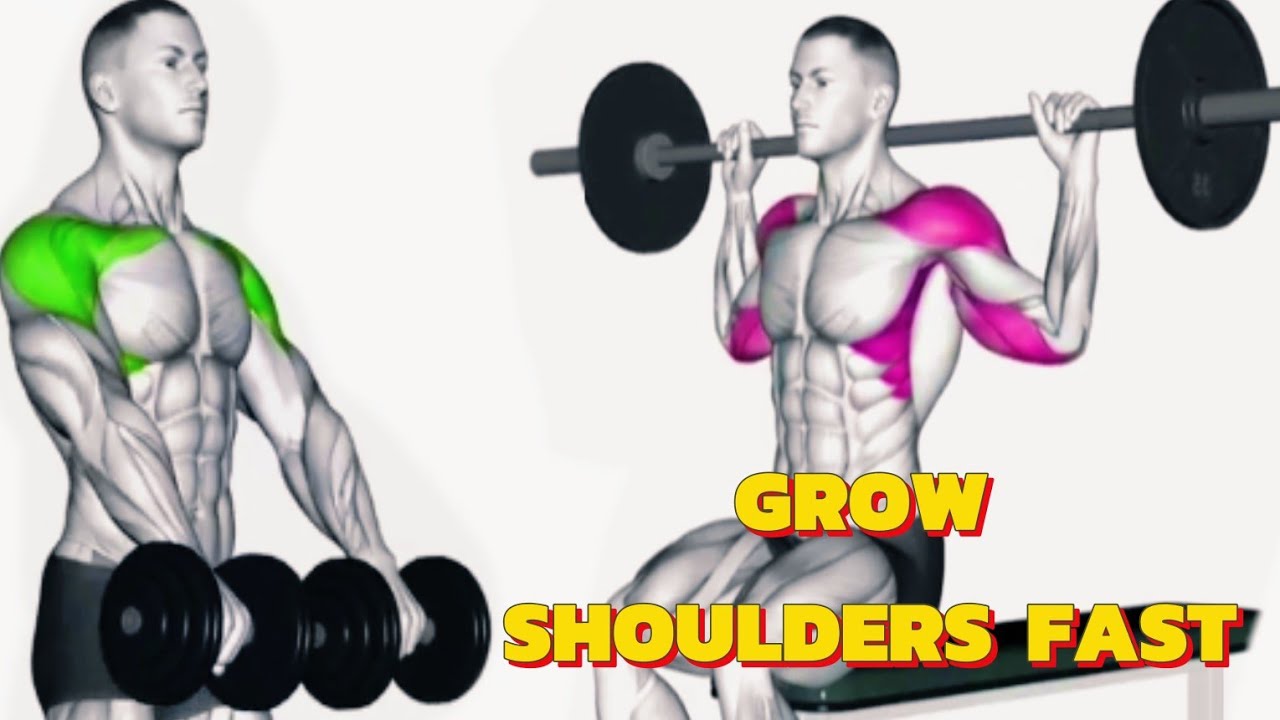 Grow Huge Shoulders Fast 🔥 Dumbbell & Barbell Shoulder Workout